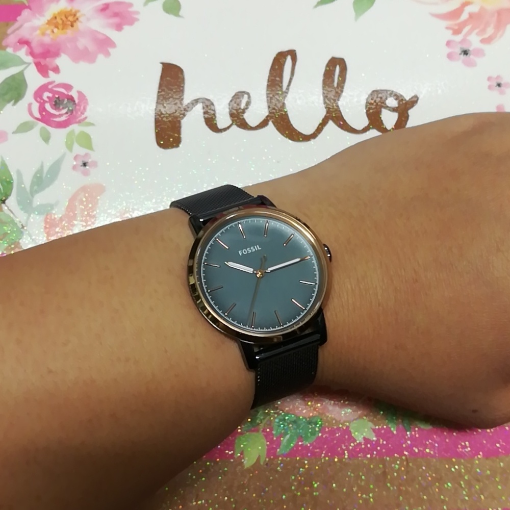 Fossil Watch, Adjustable Mesh Strap - image 1